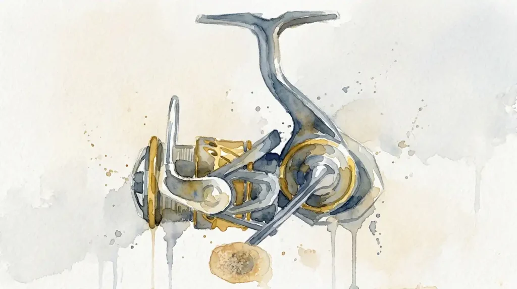 gros plan sur le bâti monocoque mq et le frein atd du moulinet daiwa 22 silvercreek mq lt avec rotor airdrive